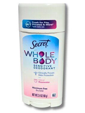 $6 When Bundled – Secret Whole Body Sensitive Deodorant Rosewater